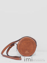 Load image into Gallery viewer, Kingsley Bag Madison Paxson Camel/Black Stitching