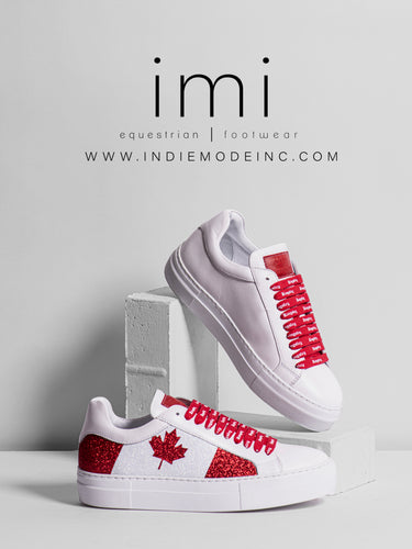 Kingsley Maroni Glitter Canada Flag