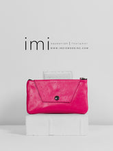 Load image into Gallery viewer, Kingsley Palma Belt Bag 518 Ostrich Hot Pink