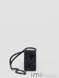 Kingsley Phone Bag 311 Oak Black 293 Natural Black Black Stitching