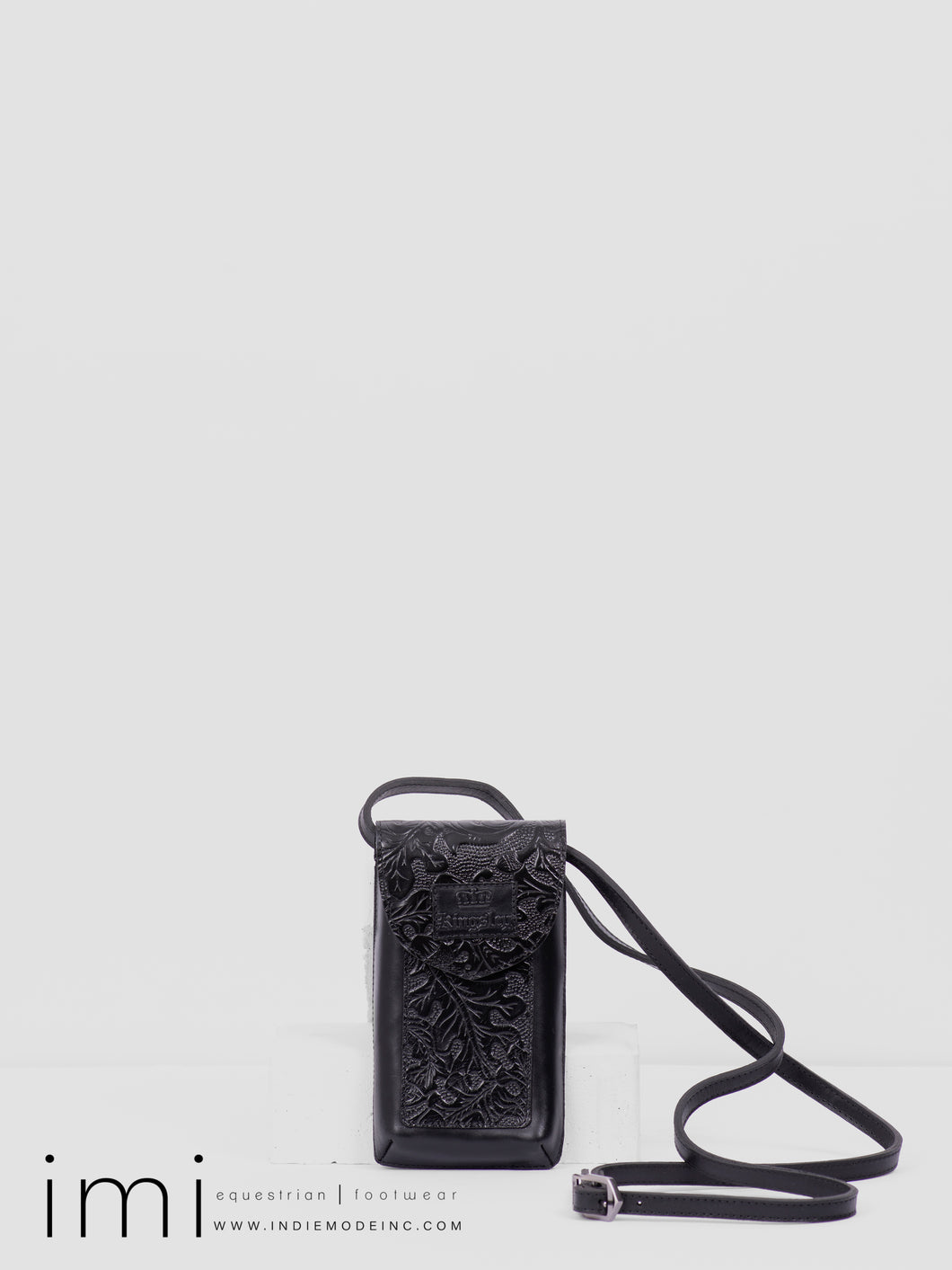 Kingsley Phone Bag 311 Oak Black 293 Natural Black Black Stitching