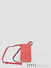 Load image into Gallery viewer, Kingsley Phone Bag 430 Red Frame /443 Natural Red Black Stitching
