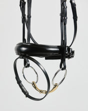 Load image into Gallery viewer, Kingsley Snaffle Bridle Flat Leather Black/Cob