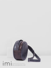 Load image into Gallery viewer, Kingsley Bag Madison Paxson Blue Engraved Brown