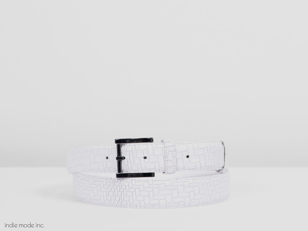 Kingsley Belt 340 Braid White/Black