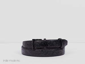 Kingsley Belt 364 Engraved Black/Black