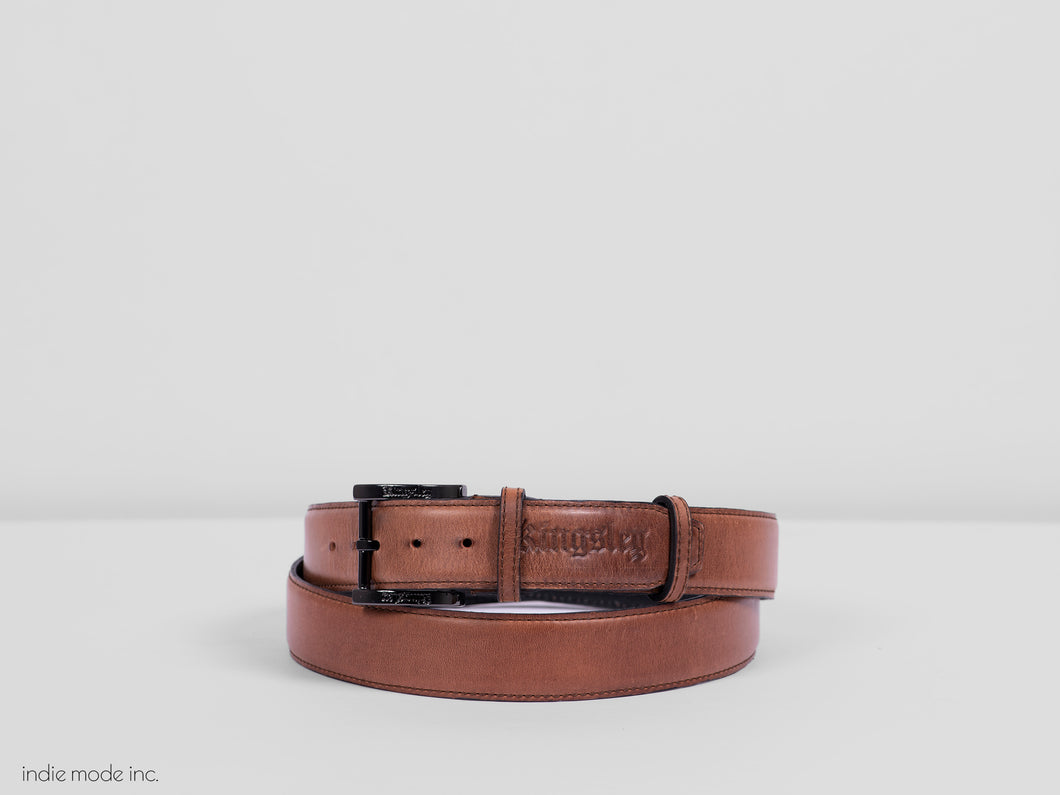 Kingsley Belt 199 Gaucho Chestnut/Black