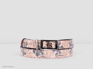 Kingsley Logo Belt 261 Old Roses/Silver