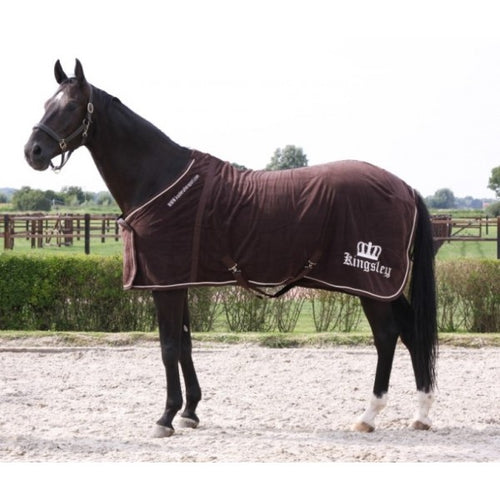 Kingsley Fleece Blanket Chocolate 195cm (77