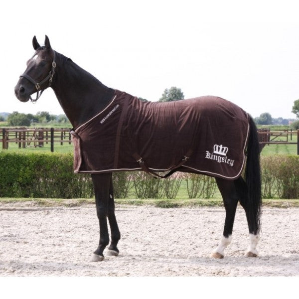 Kingsley Fleece Blanket Chocolate 195cm (77