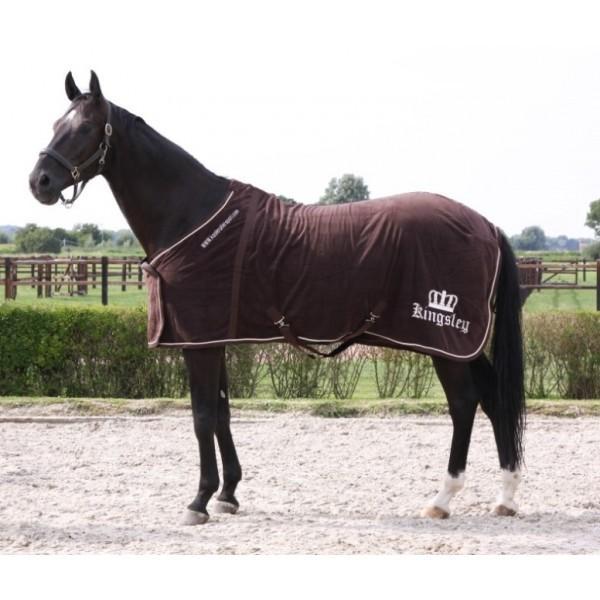 Kingsley Fleece Blanket Chocolate 215cm (84