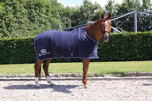 Load image into Gallery viewer, Kingsley Fleece Blanket Navy 185cm (72&quot;)