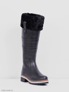 Kingsley Helsinki Gaucho Black/Black Black Sheepskin 39 Regina Sole