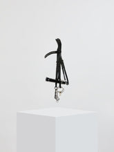 Load image into Gallery viewer, Kingsley Double Bridle Flat Leather Patent Black/White Full