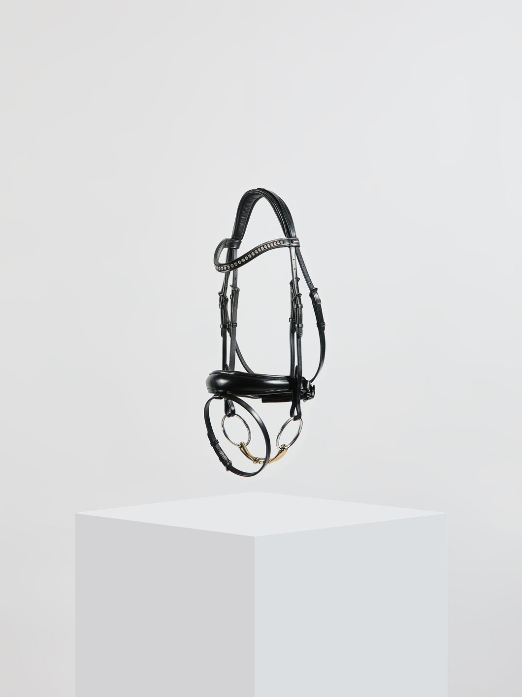 Kingsley Snaffle Bridle Flat Leather Black/Cob