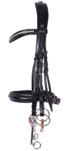 Load image into Gallery viewer, Kingsley Double Bridle Flat Leather Black/Full