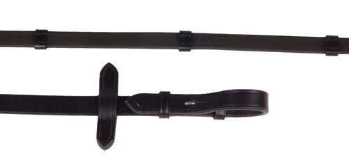 Kingsley Flat Rubber Reins with Stops