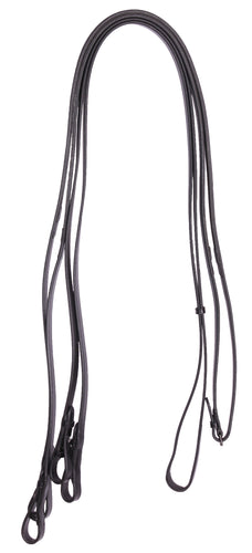 Kingsley Weymouth Leather Reins Black