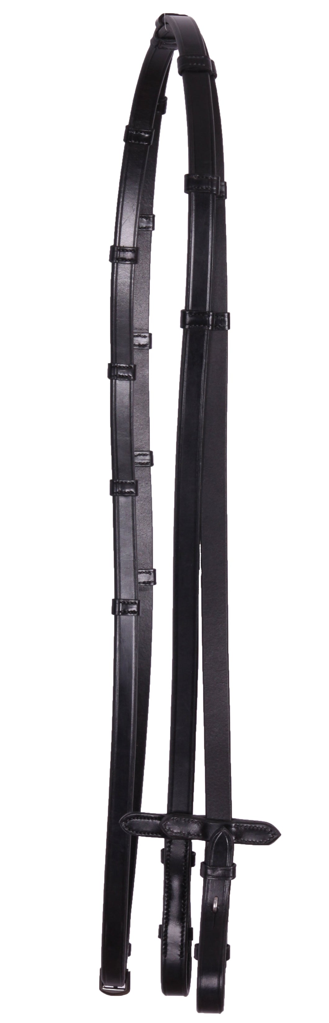 Kingsley Flat Leather Reins with Stops