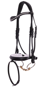 Kingsley Snaffle Rolled Leather Black/Full