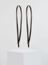 Load image into Gallery viewer, Kingsley Stirrup Leathers Nylon Inserts Brown 150cm