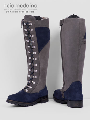 Kingsley Ontario 38 MA M 483 Anthracite Suede/	482 Darkblue Suede Taupe Sheepskin