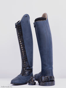 Kingsley Orlando 02 41 A M Gaucho Navy/Blue Shiny Utterly Sheepskin