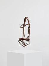 Load image into Gallery viewer, Kingsley Snaffle Bridle Flat Leather Light Nut Smoked Topaz/Full