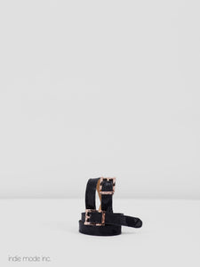 Kingsley Spur Straps 464 Camouflage Black/Rose Gold