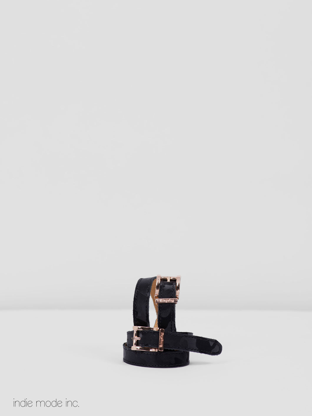 Kingsley Spur Straps 464 Camouflage Black/Rose Gold