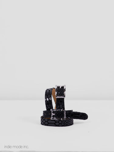 Kingsley Spur Straps 452 Cobril Malibu Preto/Rose Gold