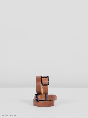 Kingsley Spur Straps 91 Gaucho Brown/Chrome Black