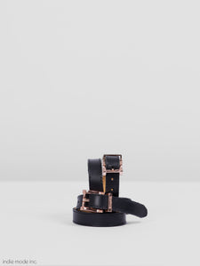 Kingsley Spur Straps 293 Natural Black Rose Gold