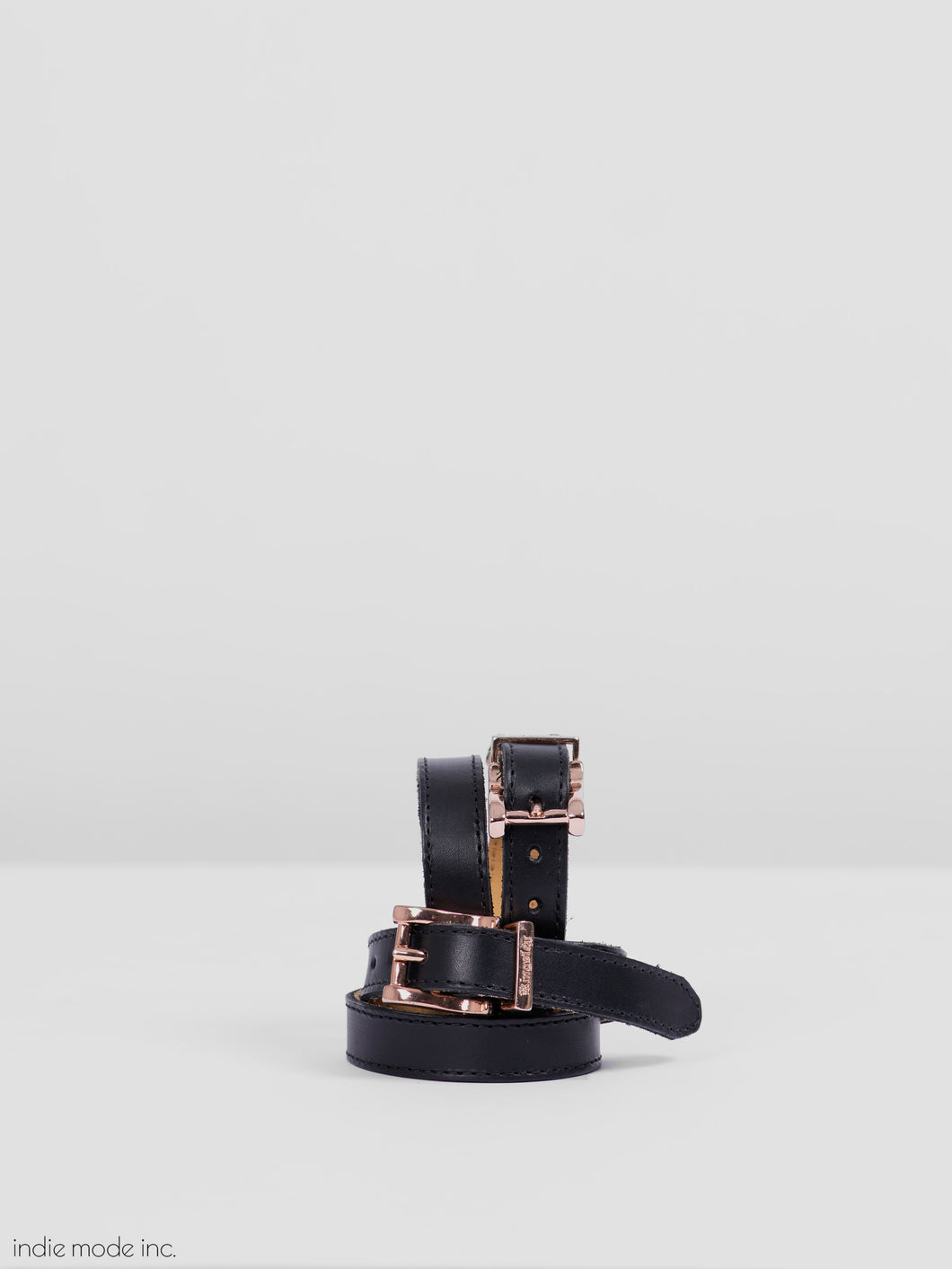 Kingsley Spur Straps 293 Natural Black Rose Gold