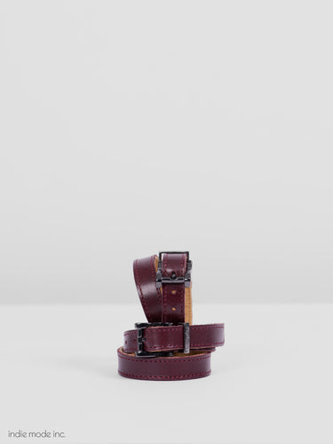 Kingsley Spur Straps 101 Natural Bordeaux