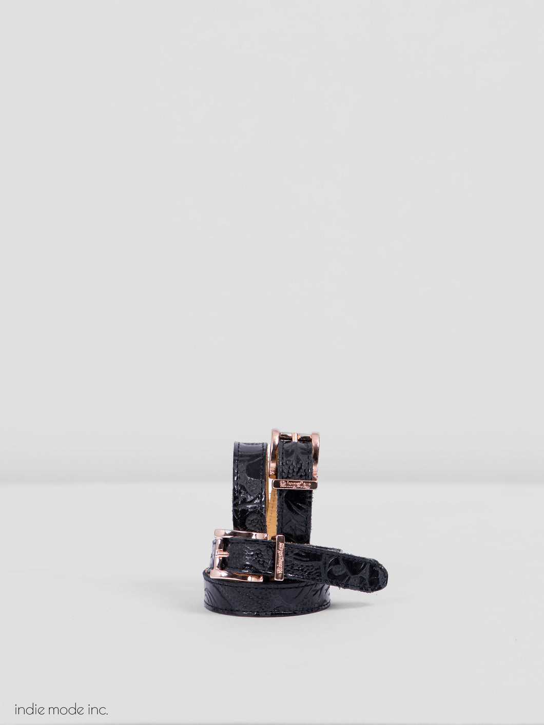 Kingsley Spur Straps 311 Oak Black/Black Rose Gold