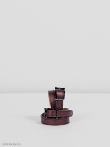 Kingsley Spur Straps 213 Oister Bordeaux
