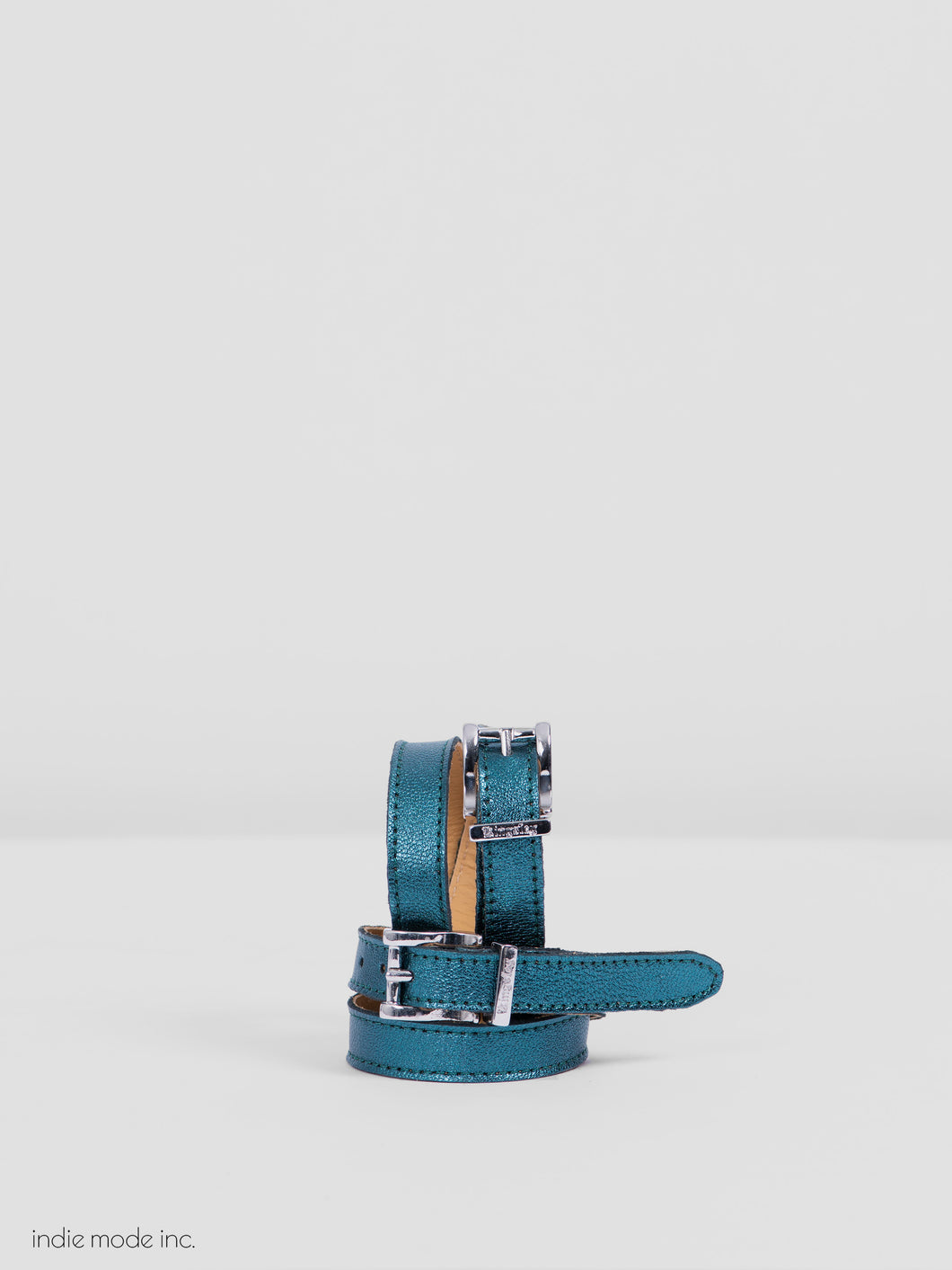 Kingsley Spur Straps 462 Shiny Cyan/Silver