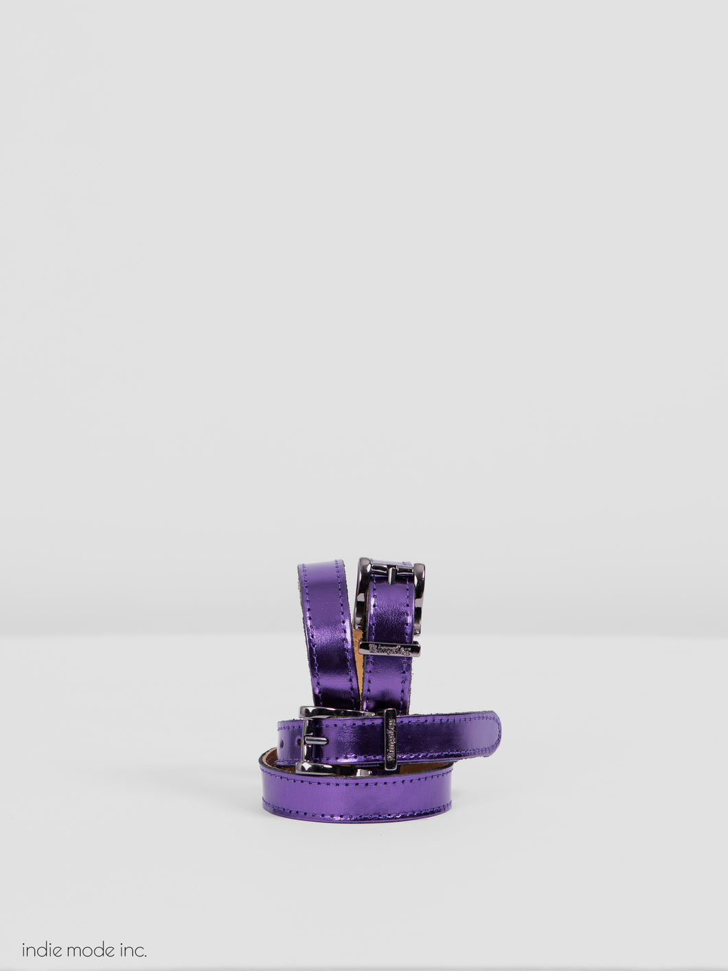 Kingsley Spur Straps 457 Shiny Purple/Black Chrome