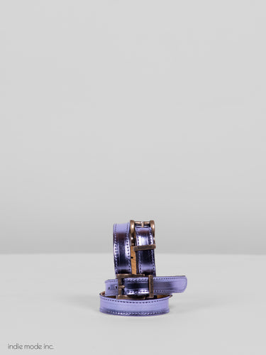 Kingsley Spur Straps 458 Shiny Violet/Old Gold