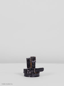 Kingsley Spur Straps 415 Python Special Grey