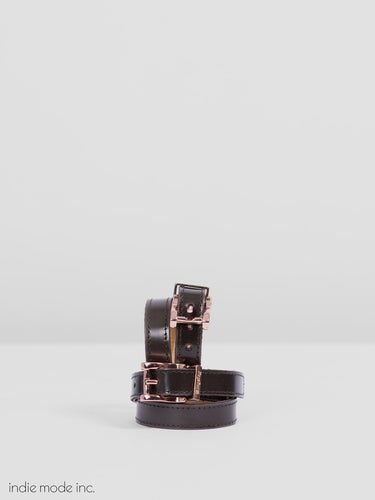 Kingsley Spur Straps 406 Uragano Taupe/Rose Gold