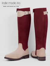 Load image into Gallery viewer, Kingsley Toronto 40 Alta L 490 Bordeaux Suede/489 Sand Suede White Sheepskin