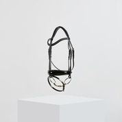 Load image into Gallery viewer, Kingsley Snaffle Bridle Patent Black/Full